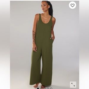 Savage X Fenty Women's Xssential Relaxed Jumpsuit Olive Large NWT